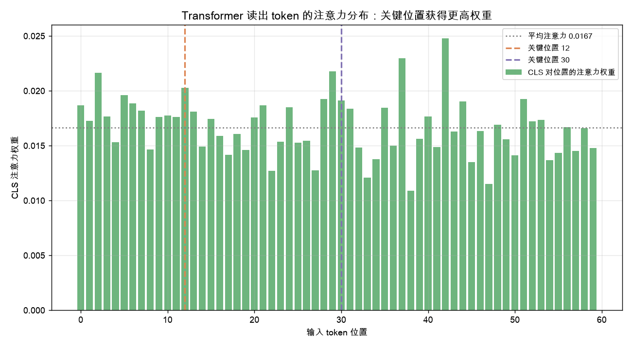 CLS 注意力分布